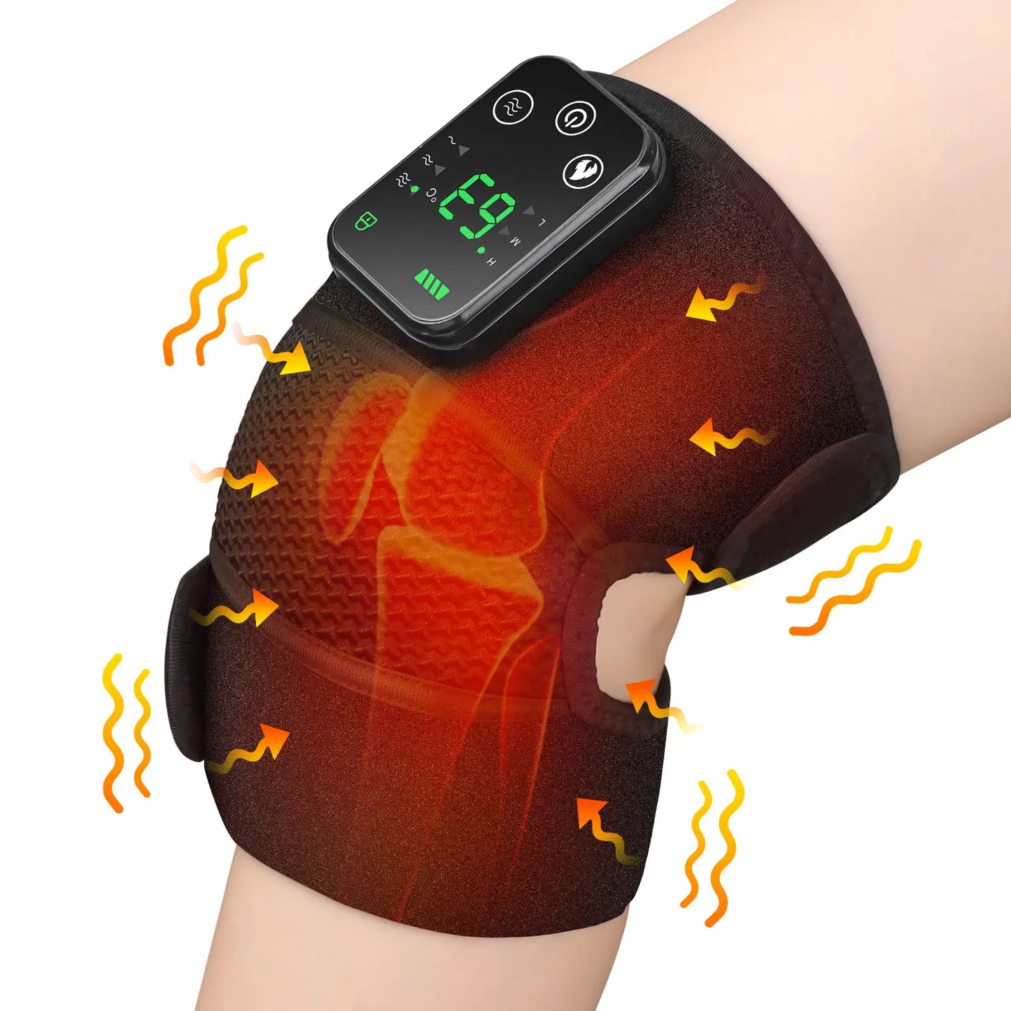 Hailicare Cordless Thermal Knee Pad With Vibration Massager For Legs