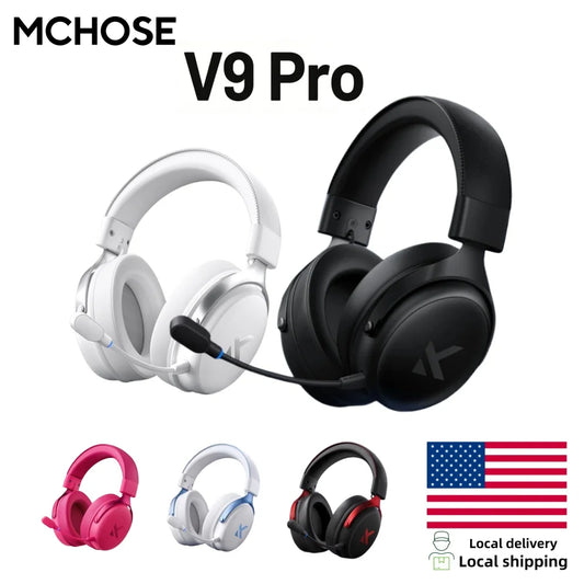 MCHOSE V9 Pro Wireless Gaming Headset Surround Sound Noise Canceling