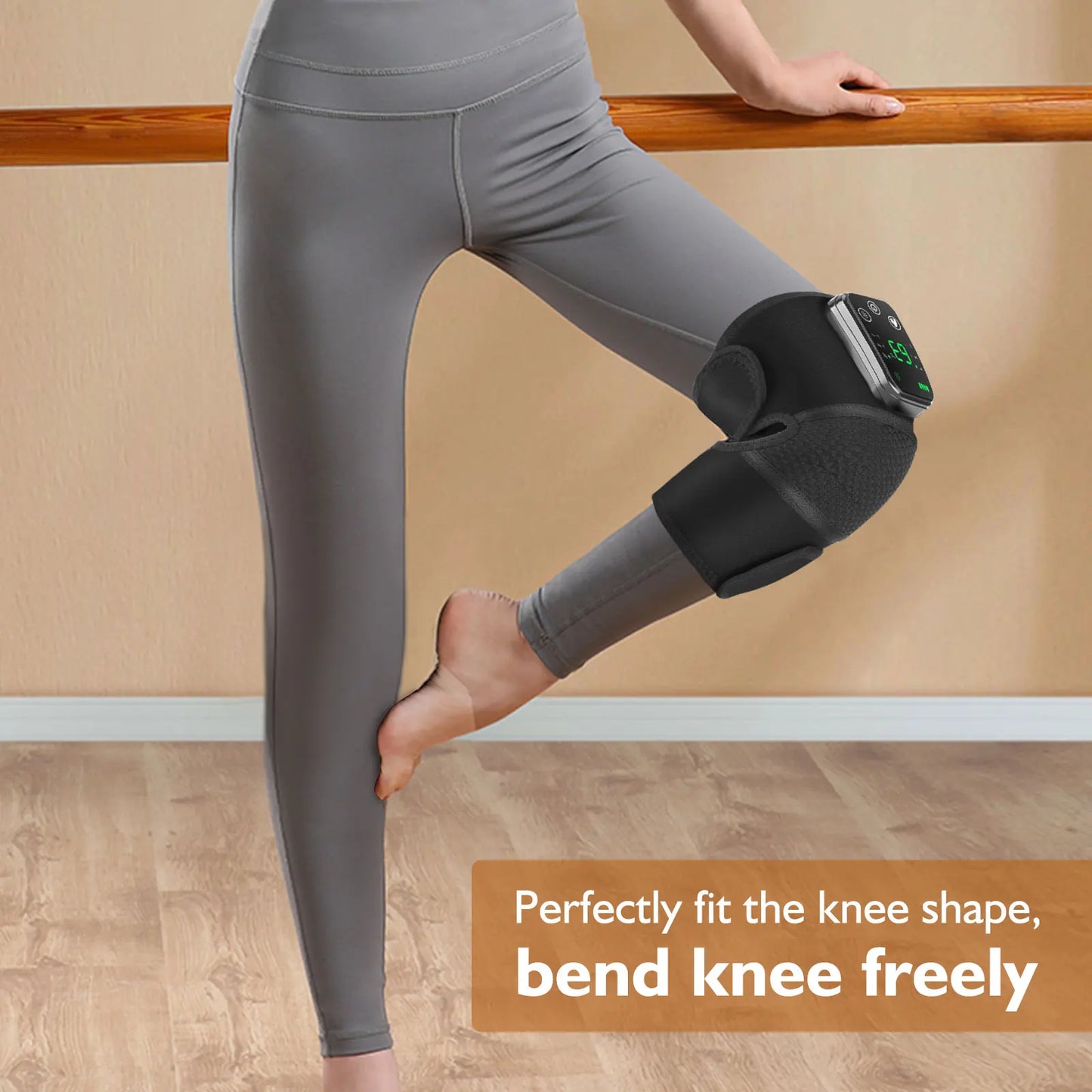 Hailicare Cordless Thermal Knee Pad With Vibration Massager For Legs