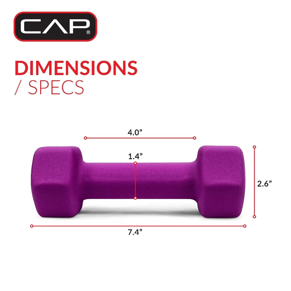 Pair Of Neoprene Dumbbells For Home Gym Strength Training
