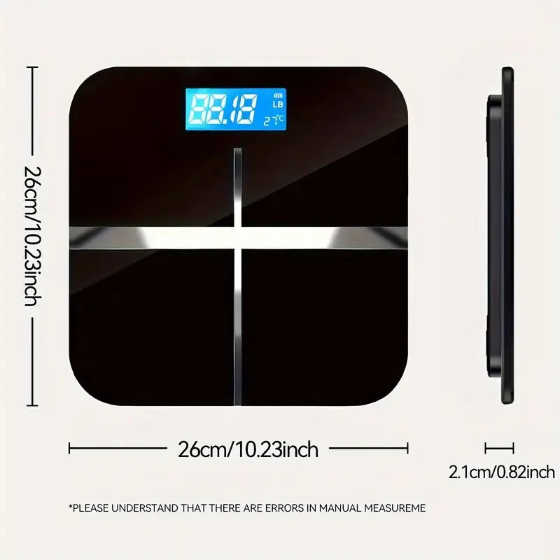 Digital Body Weight Scale With Temperature Monitor High Capacity Measurement