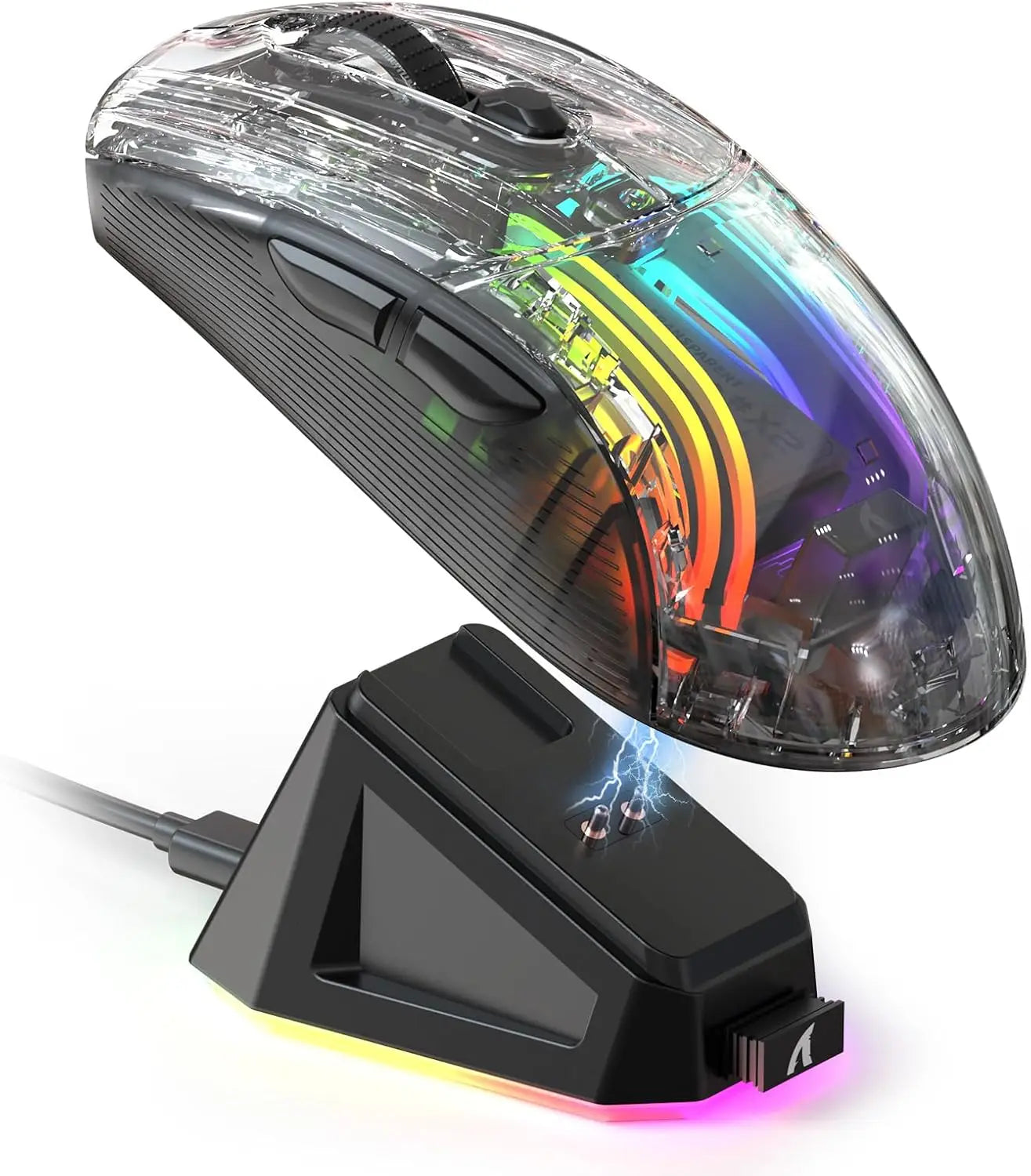 Attack Shark X2Pro Silent Wireless Gaming Mouse RGB Charging Dock