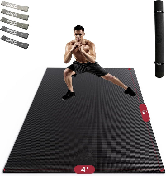 HAPBEAR Exercise Mat Non Slip Durable Thick Workout Yoga Gym