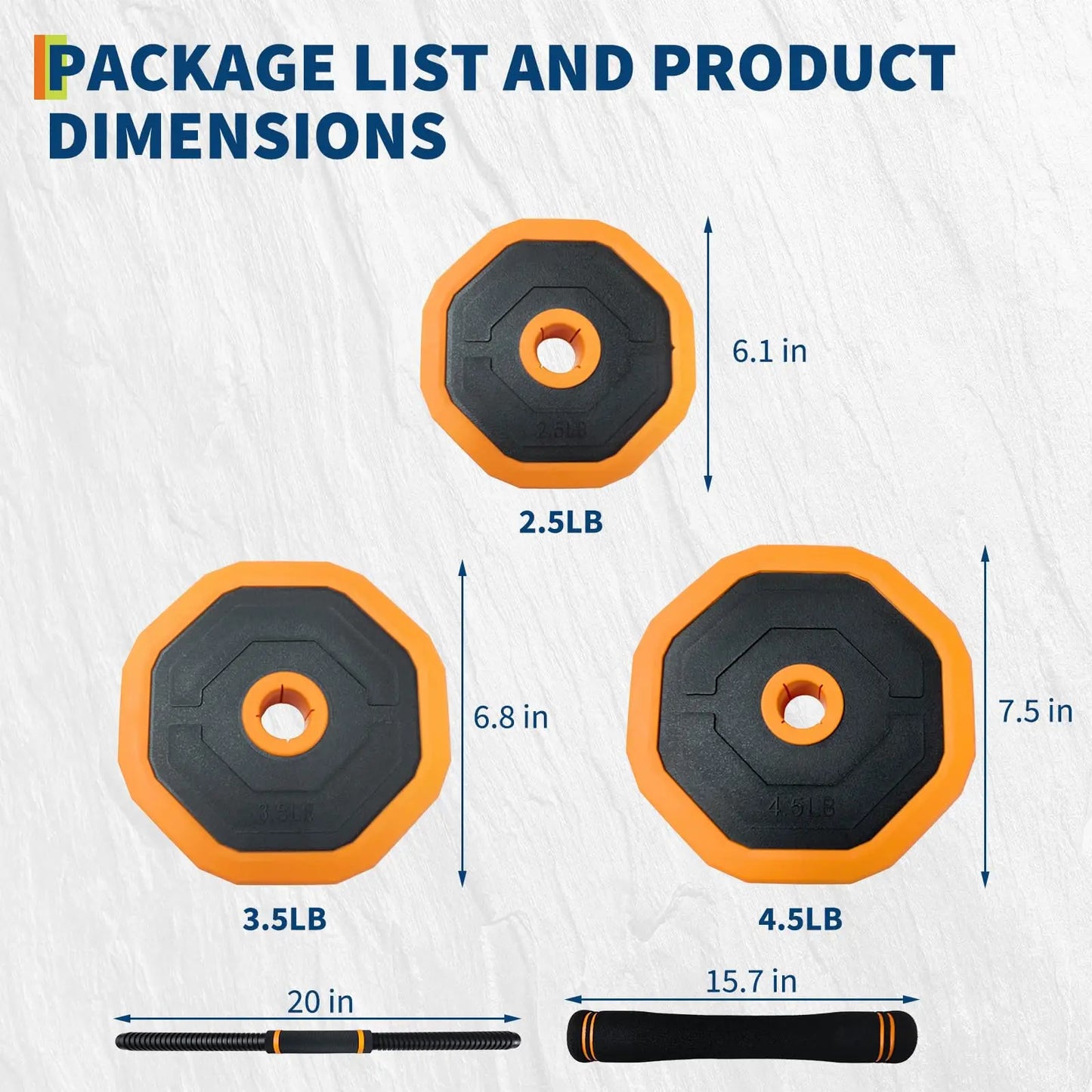Adjustable Dumbbell Combo Converts To Barbell Kettlebell Home Gym Equipment