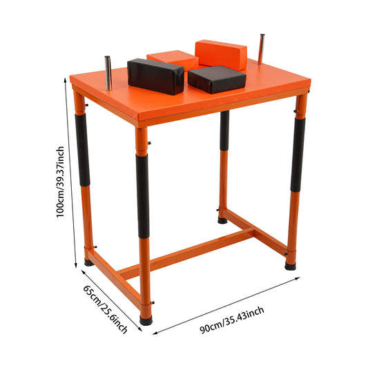 Reinforced Arm Wrestling Table With Grip Supports
