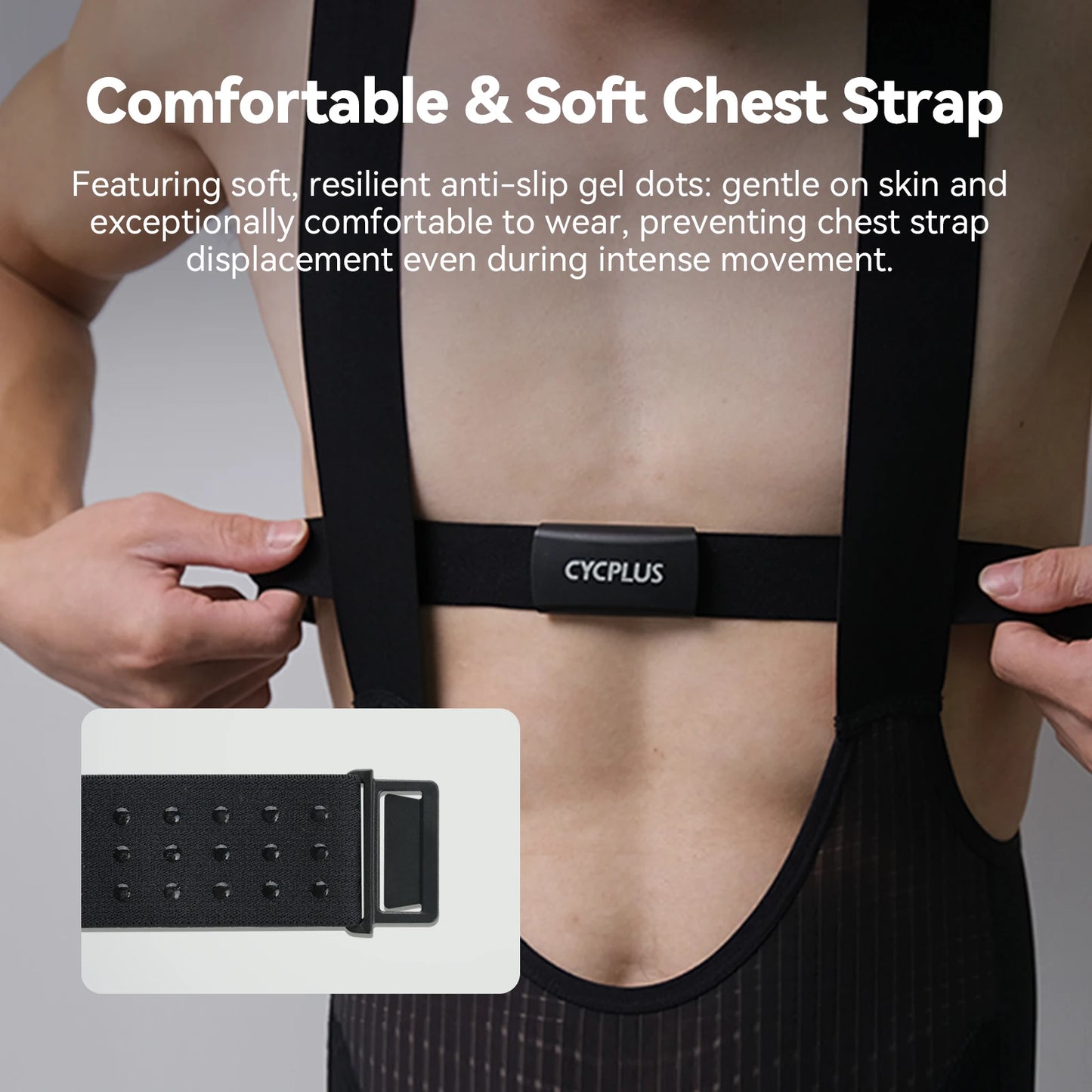 CYCPLUS H2 Heart Rate Monitor Chest Strap Bluetooth Waterproof Sensor