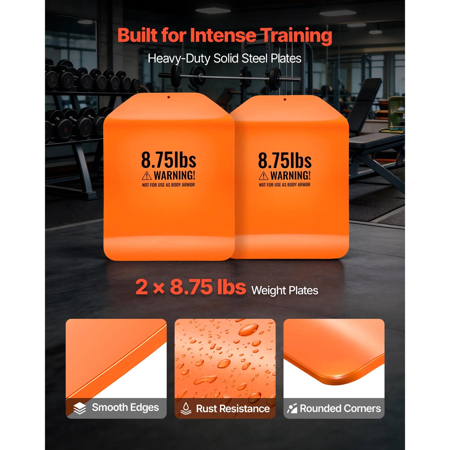 SucceBuy Curved Steel Weight Vest Plates For Strength And Endurance Training