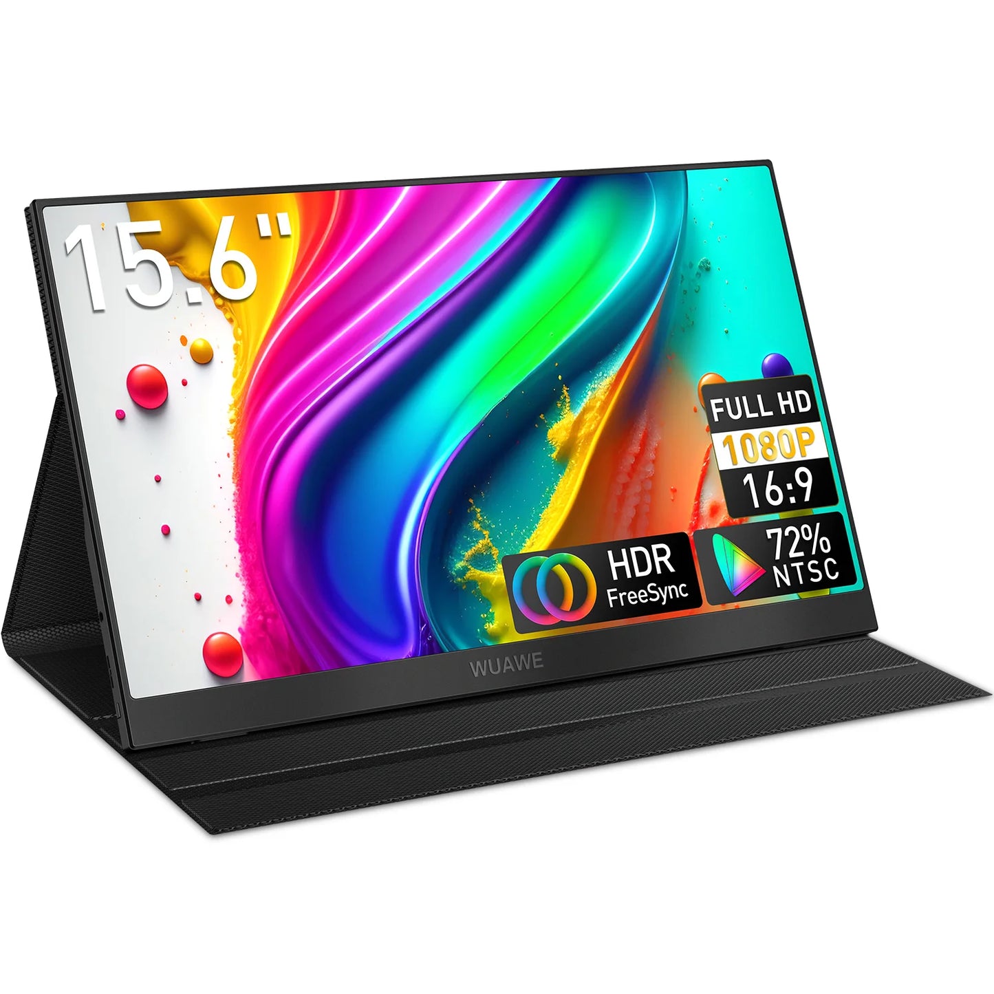 WUAWE Portable Monitor 1080P USB C HDMI External Second Screen