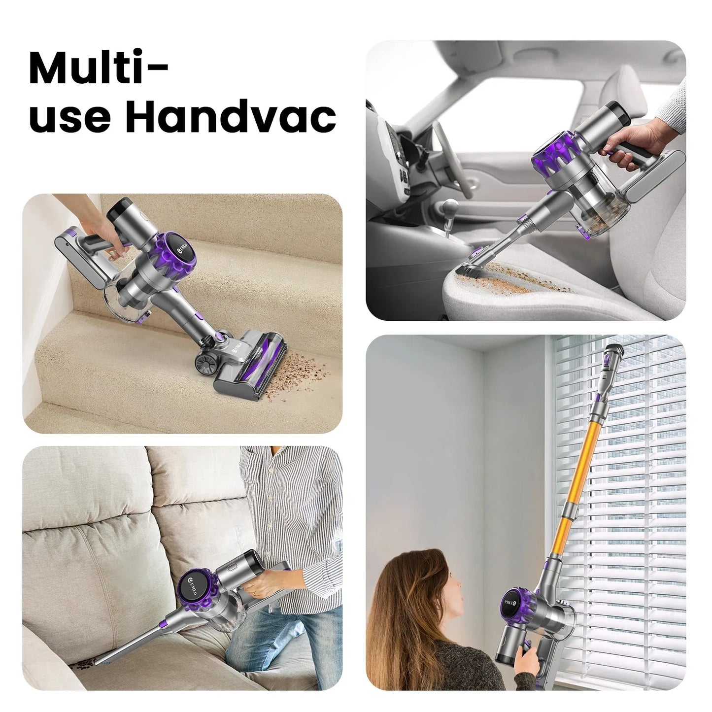 Inse S3P Cordless Powerful Handheld Stick Vacuum With LED Display