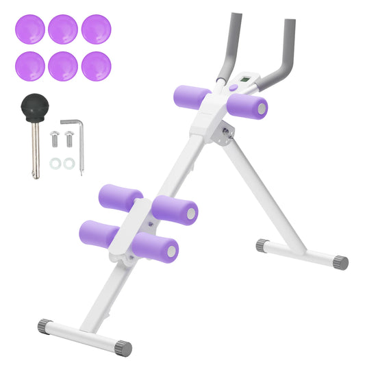Foldable Abdominal Machine Core Workout Home Gym Equipment Waist Toner