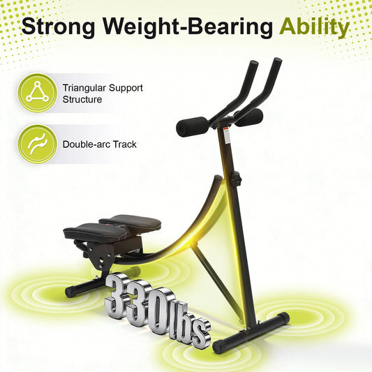 Adjustable Foldable Ab Machine With Dual Arc Track LED Display