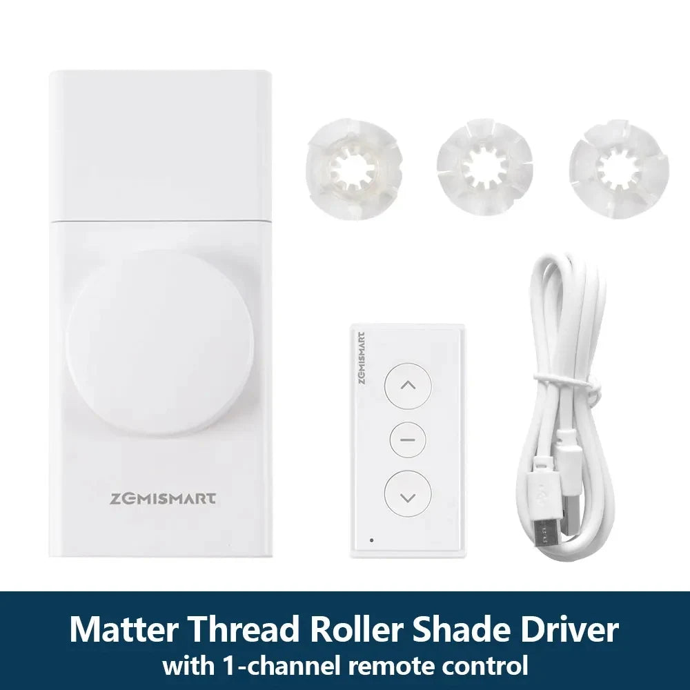 Zemismart Smart Roller Shade Driver Matter Thread Compatible Alexa HomeKit