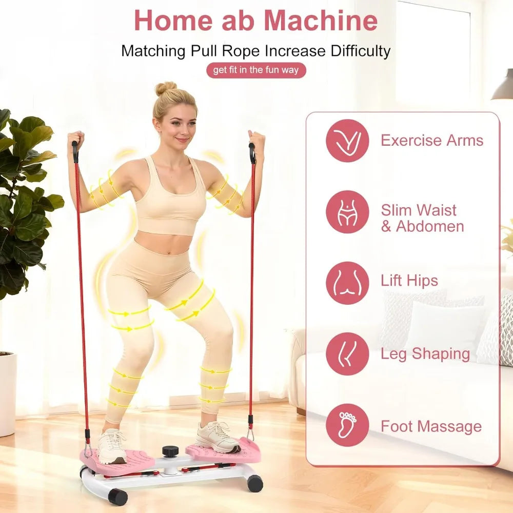 YTYIN Adjustable Waist Twister Machine Fitness Ab Core Exercise Board