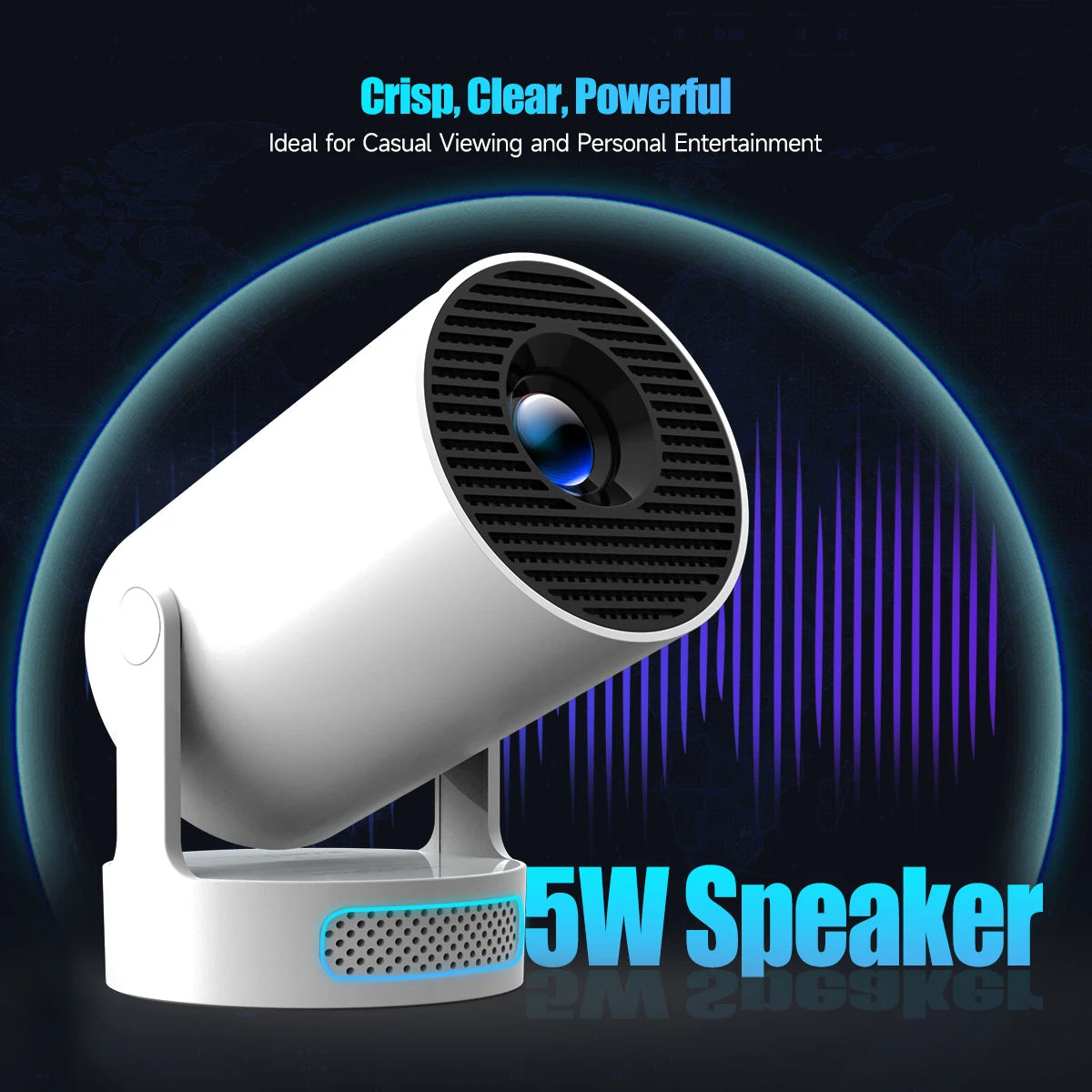 Magcubic HY300 Projector 8000 Lumens Home Theater WiFi Bluetooth Speaker