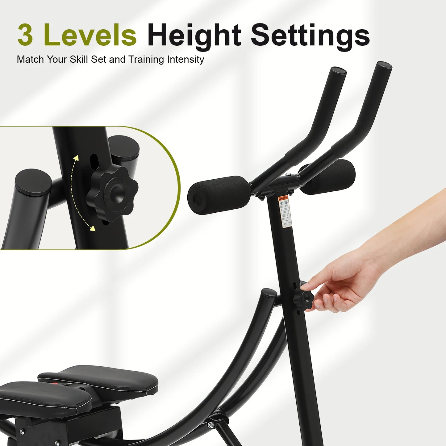 Adjustable Foldable Ab Machine With Dual Arc Track LED Display