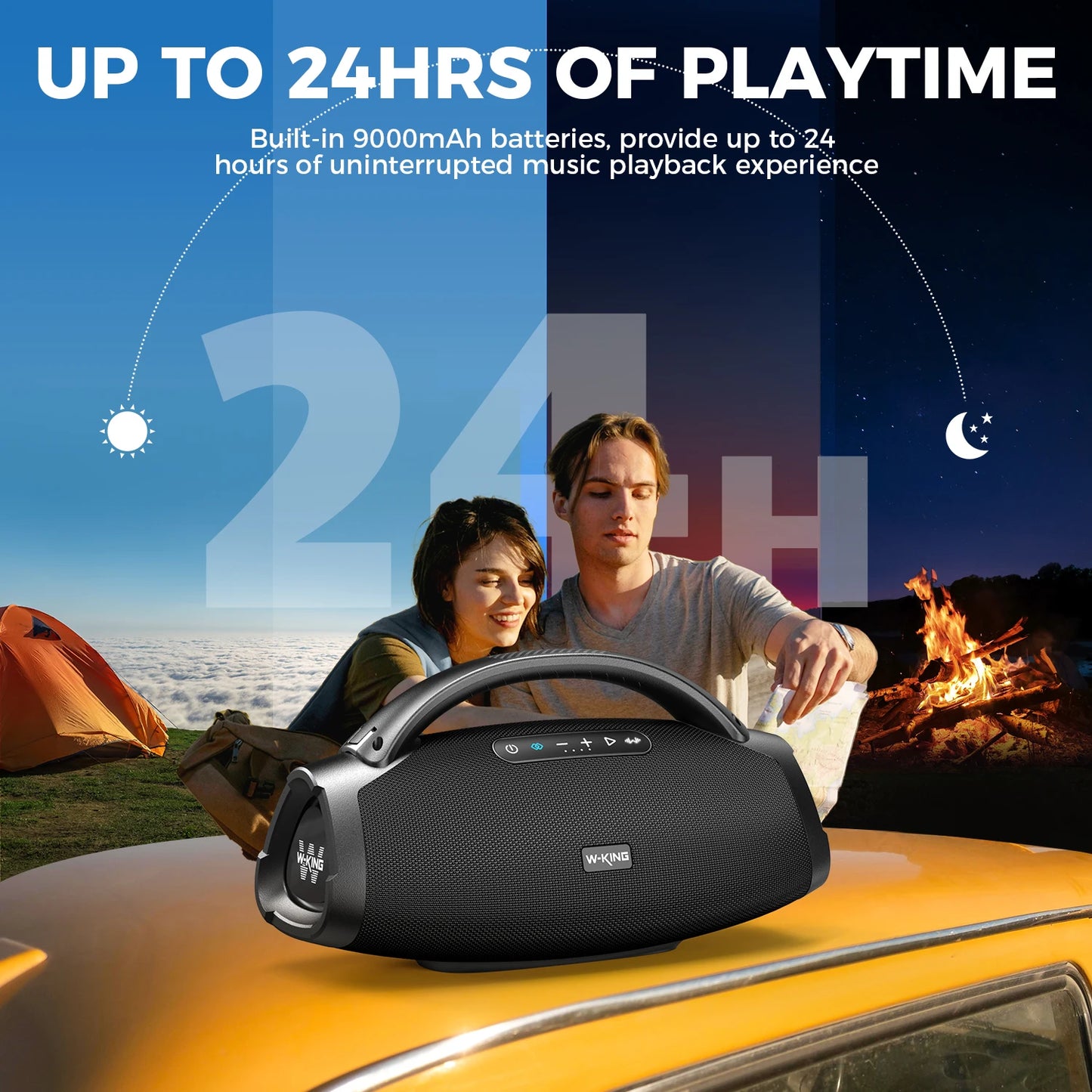 W-King X20 Portable Bluetooth Speaker Outdoor IPX7