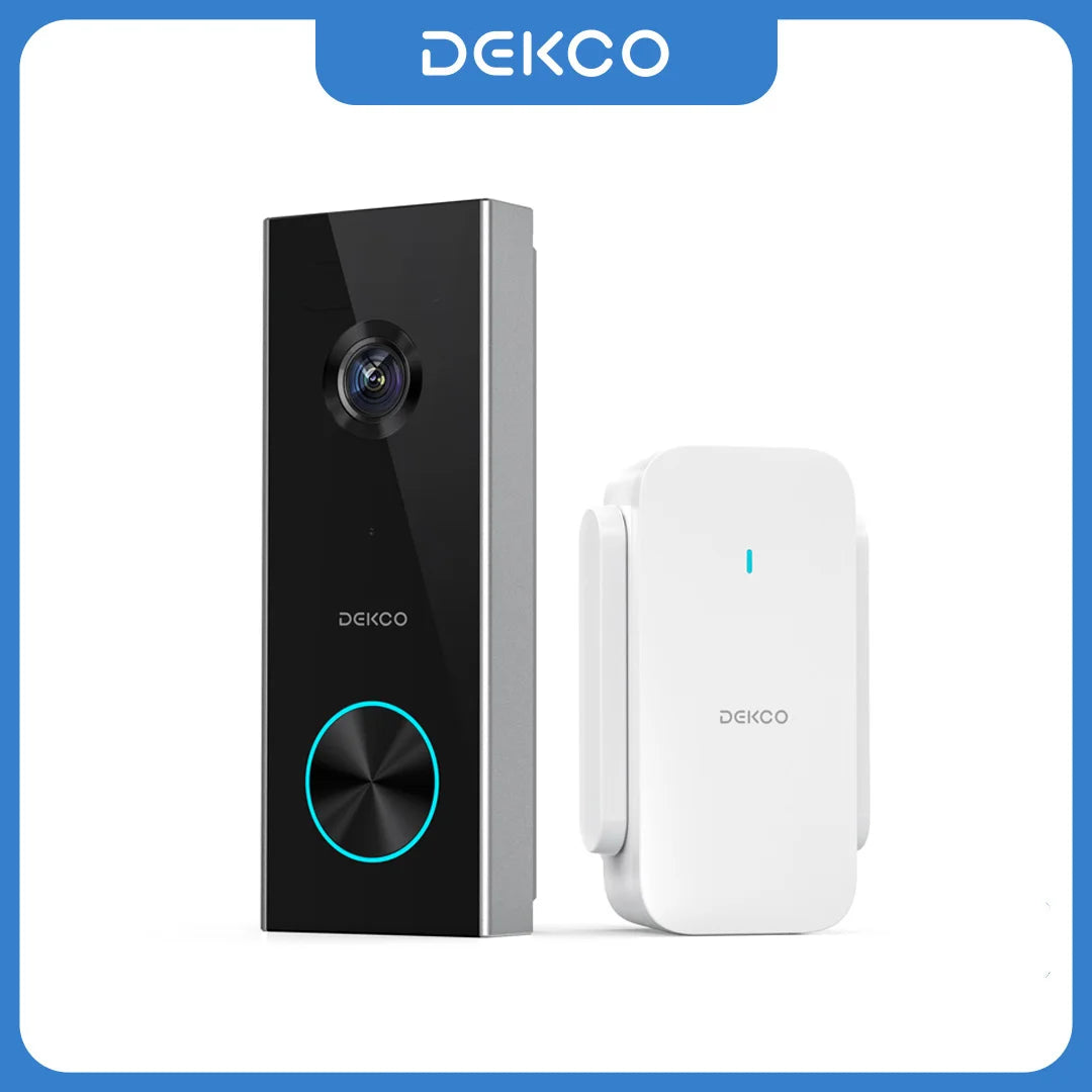 Dekco 3MP Wireless Smart Video Doorbell With AI Detection