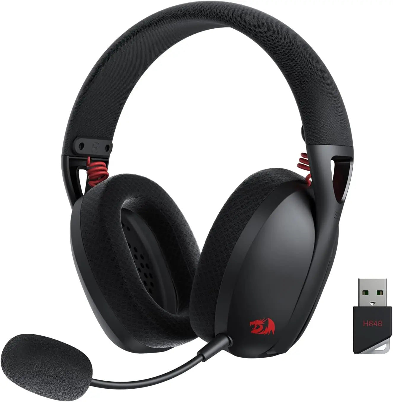 Redragon H848 Wireless Gaming Headset Featuring Surround Sound Microphone