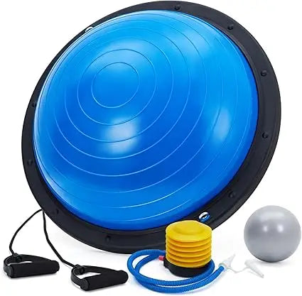 Half Exercise Ball Trainer With Non Slip Base For Yoga