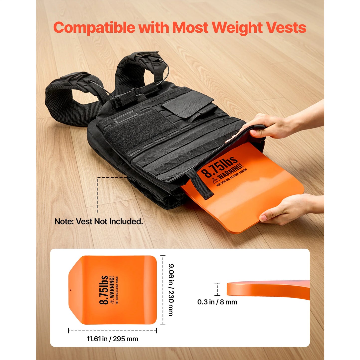 SucceBuy Curved Steel Weight Vest Plates For Strength And Endurance Training