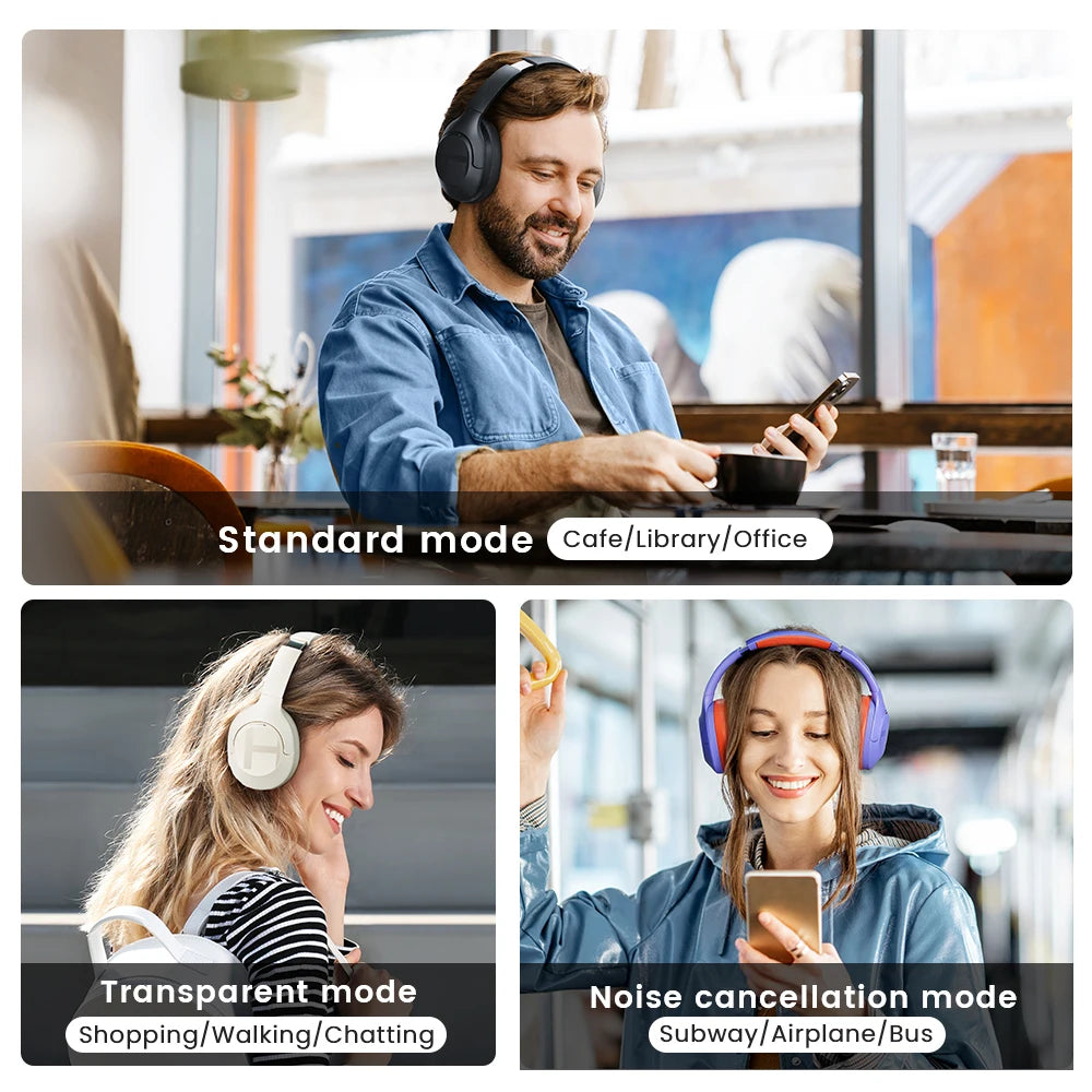 Haylou S35 ANC Wireless Bluetooth Over Ear Headphones 60H Playtime