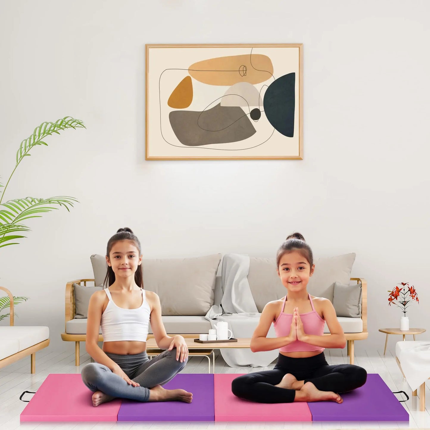 HiMiss Foldable Tumbling Exercise Mat For Gymnastics Training
