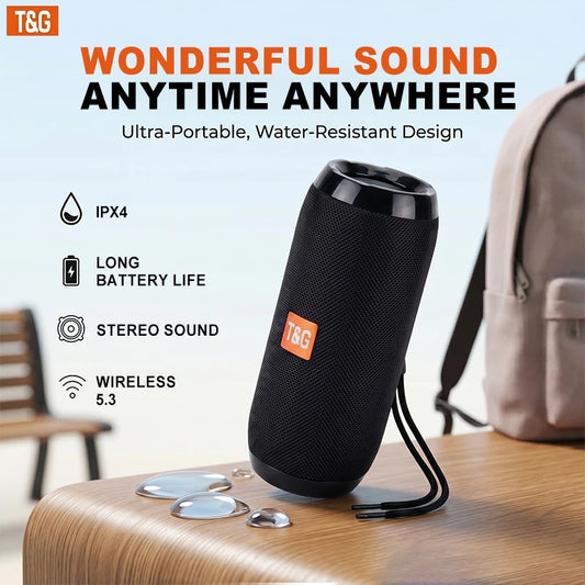 TG Portable Bluetooth Speaker With Waterproof Build And Stereo Sound
