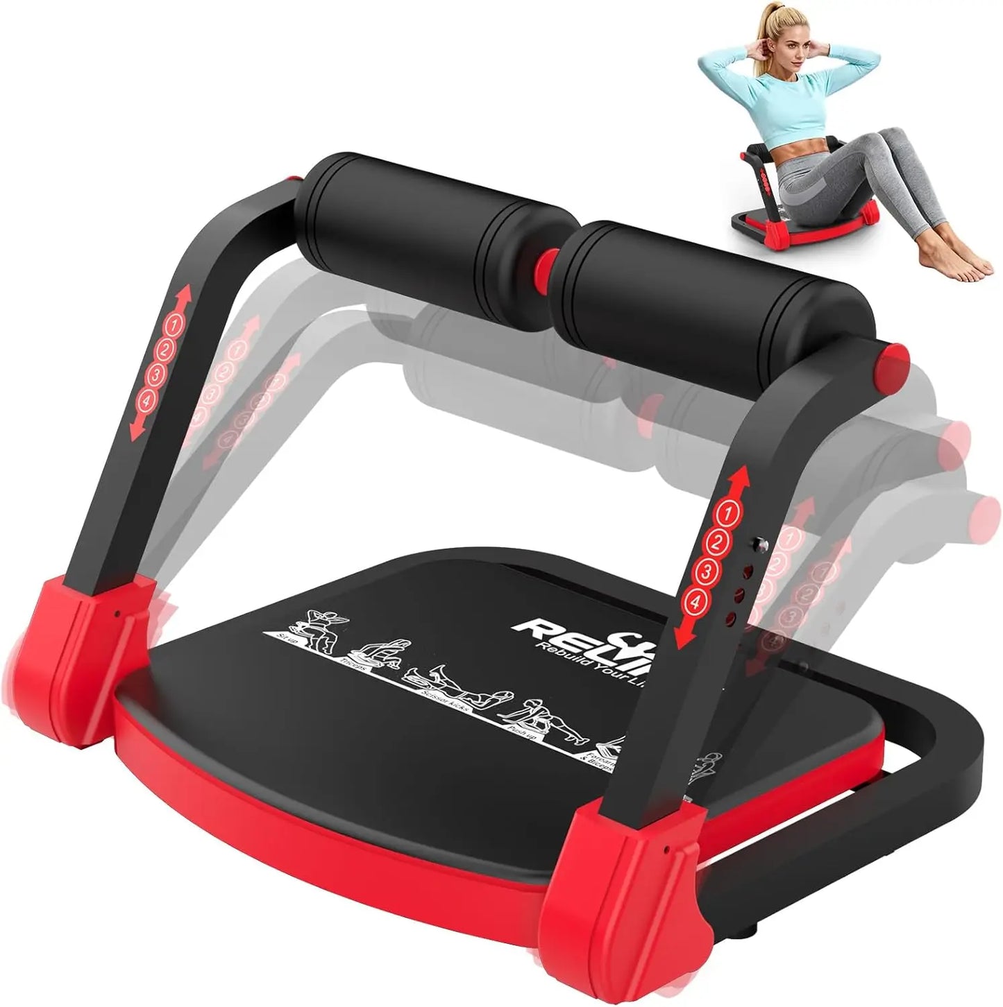 Relife Abdominal Trainer Sit Up Home Exercise Machine