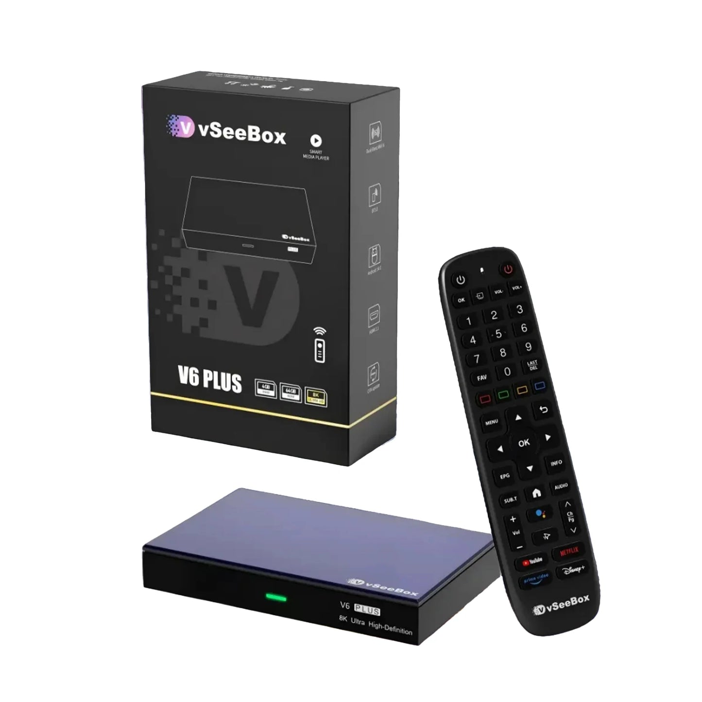 VseeCzydore VseeBox V6 Plus 64GB 8K Bluetooth Android TV Box