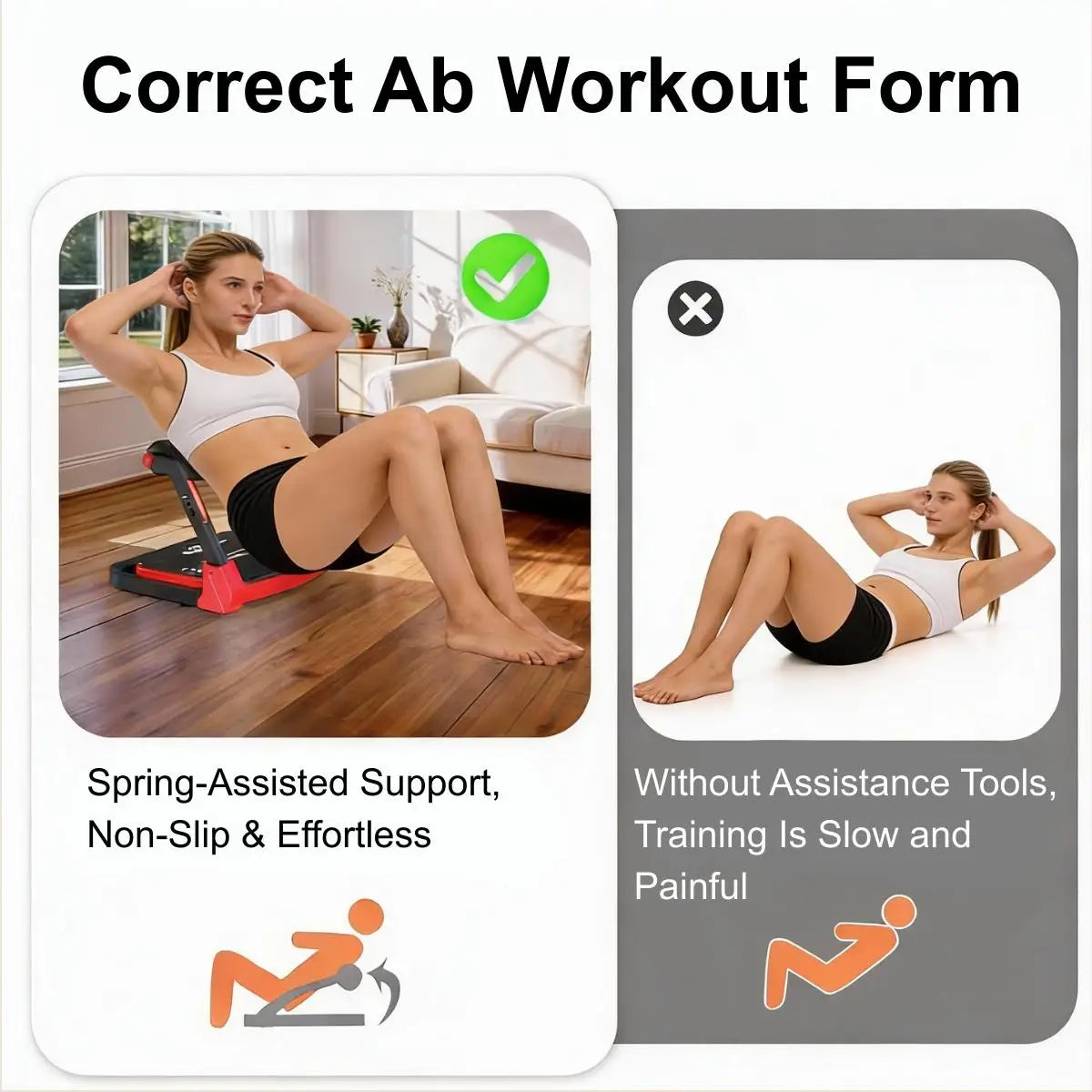Relife Abdominal Trainer Sit Up Home Exercise Machine