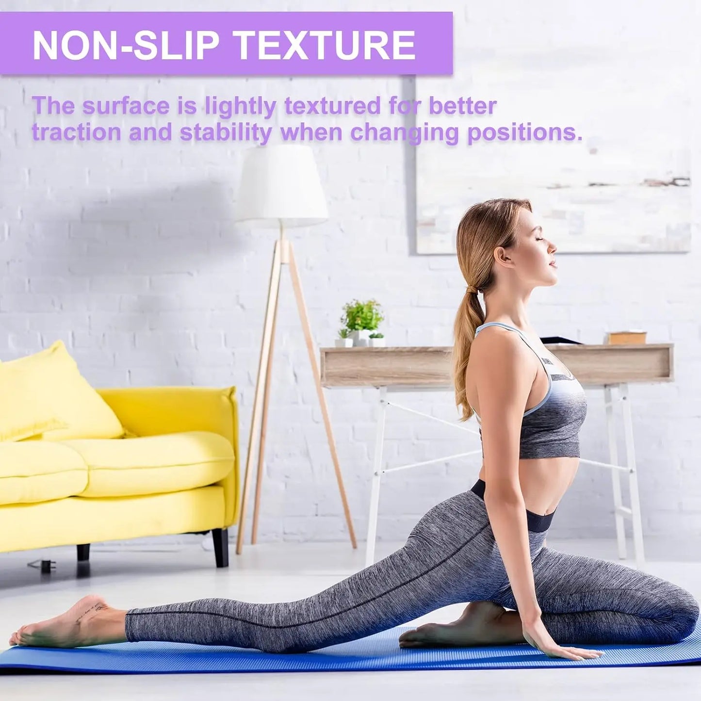 Lightweight Non Slip Pvc Exercise Mat For Yoga And Fitness