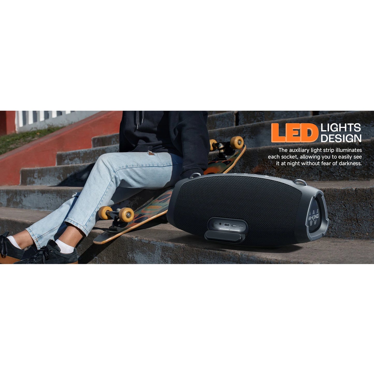 W-King X10 120W Bluetooth Speaker Portable Waterproof Outdoor Deep Bass
