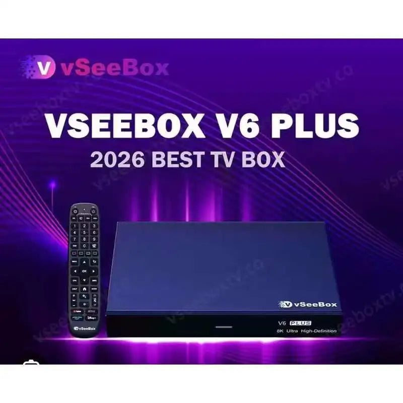 VSeeBox V6 Android TV Box 64GB Storage Voice Control Bluetooth