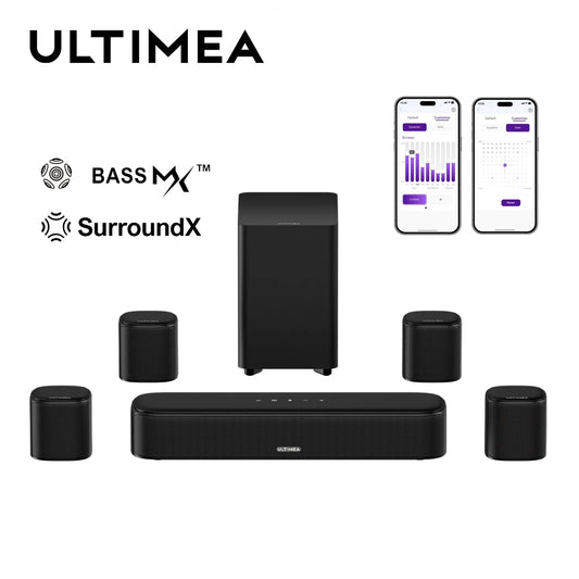 ULTIMEA 330W Home Theater 7.1CH Virtual Surround Soundbar Subwoofer