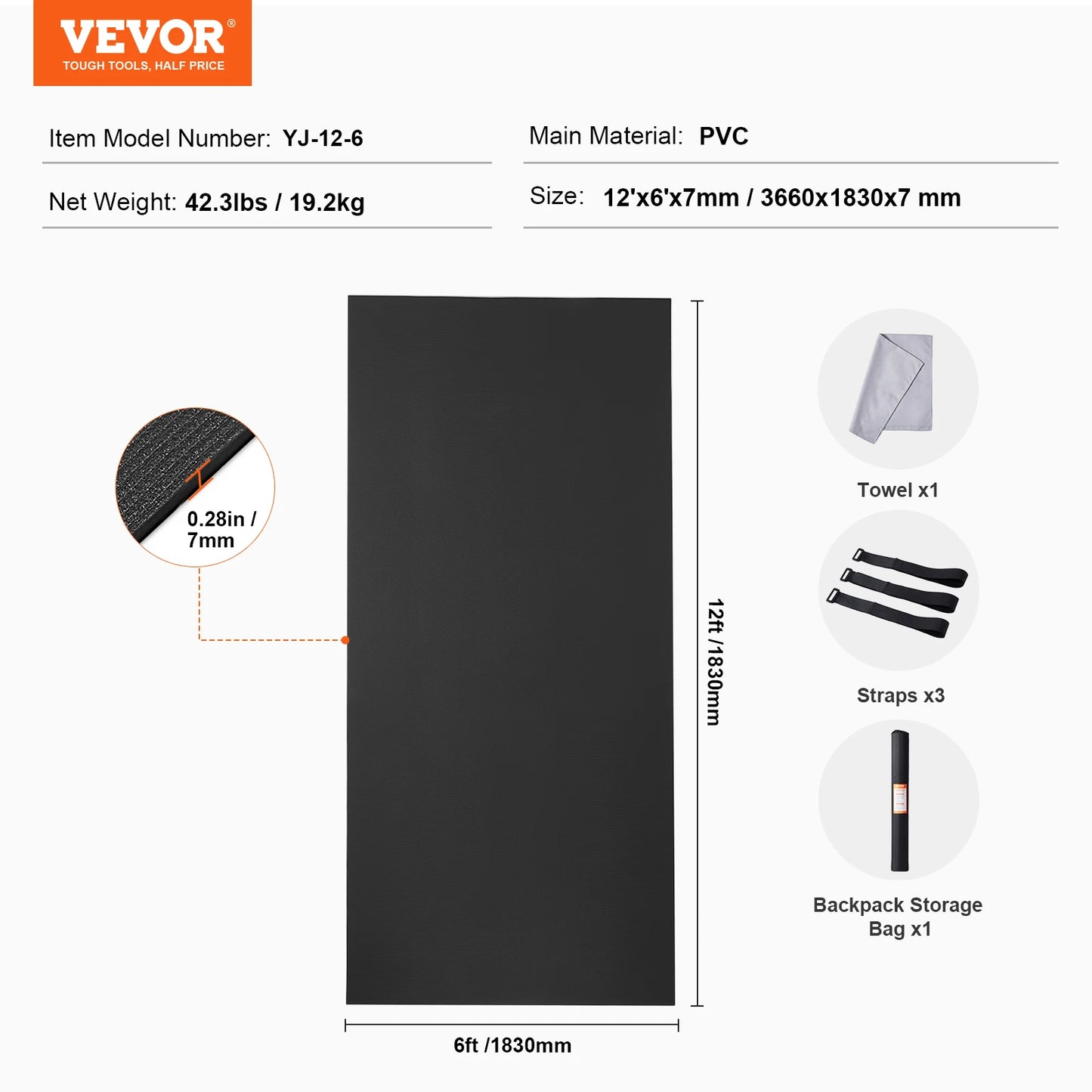 Non Slip High Density Yoga Mat Bag For Fitness Practice
