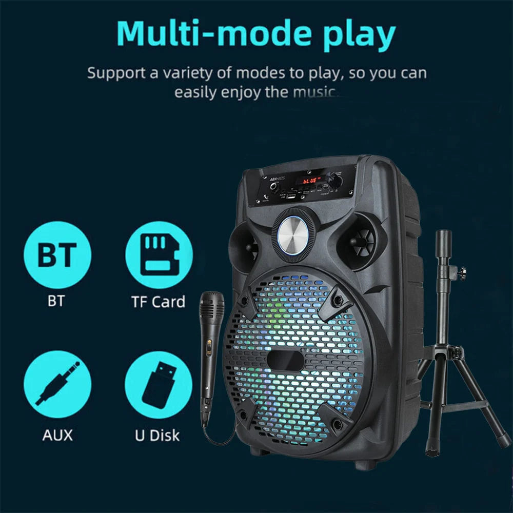 Curuk Portable Bluetooth 1100W Party Speaker Subwoofer Rechargeable RGB Lights