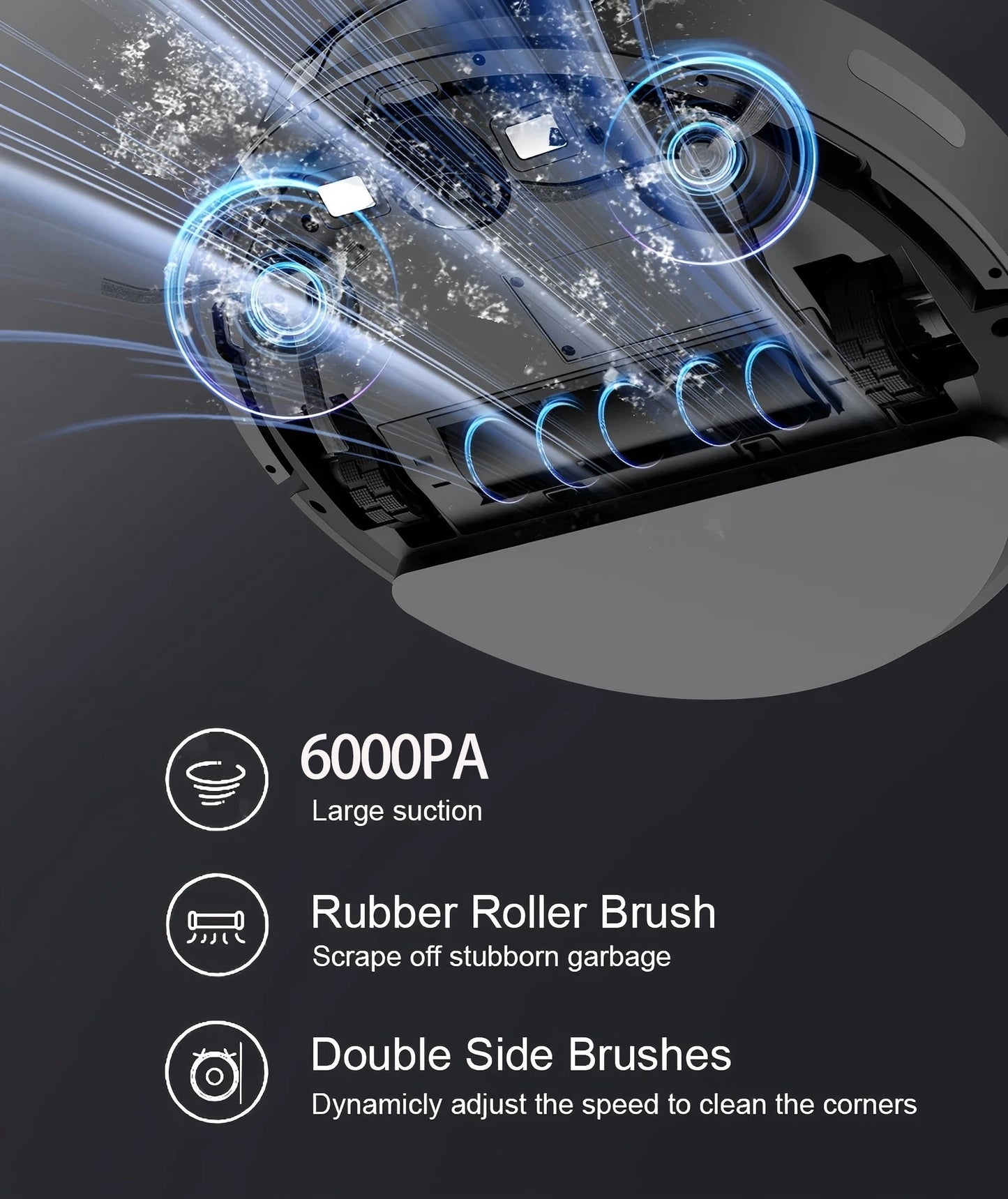 Boaimore Smart Robot Vacuum And Mop With Strong Suction