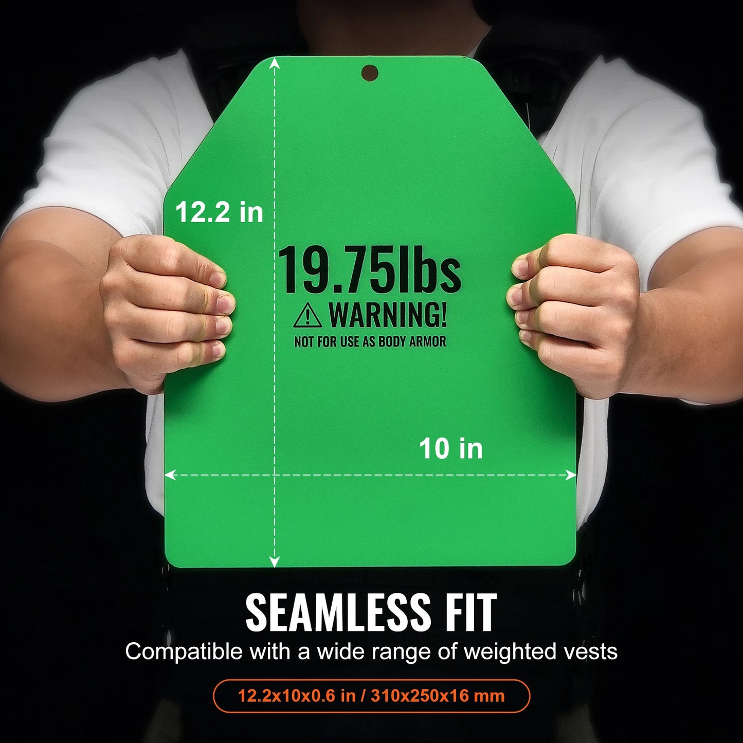 SucceBuy Premium Steel Weighted Vest Plates For Strength Training