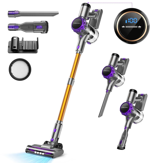 Inse S3P Cordless Stick Vacuum 45Kpa Handheld HEPA Self Standing