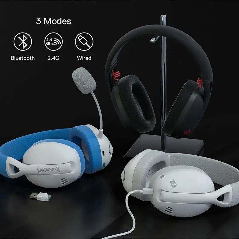 Redragon H848 Wireless Gaming Headset Featuring Surround Sound Microphone