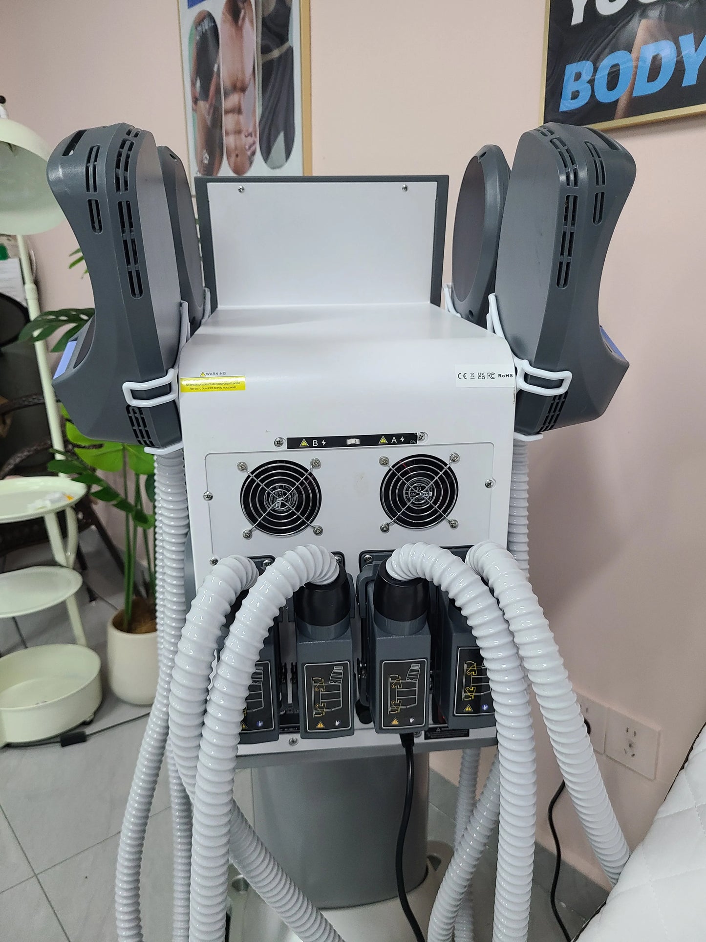 Emszero Pro EMS RF Body Sculpting Machine With Four Handles