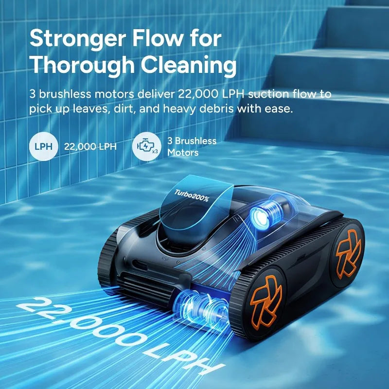 iGarden Cordless AI Pool Robot Cleaner With Smart App