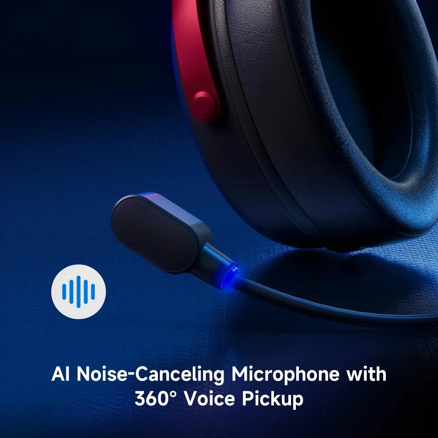 MCHOSE V9 Pro Wireless Gaming Headset Surround Sound Noise Canceling