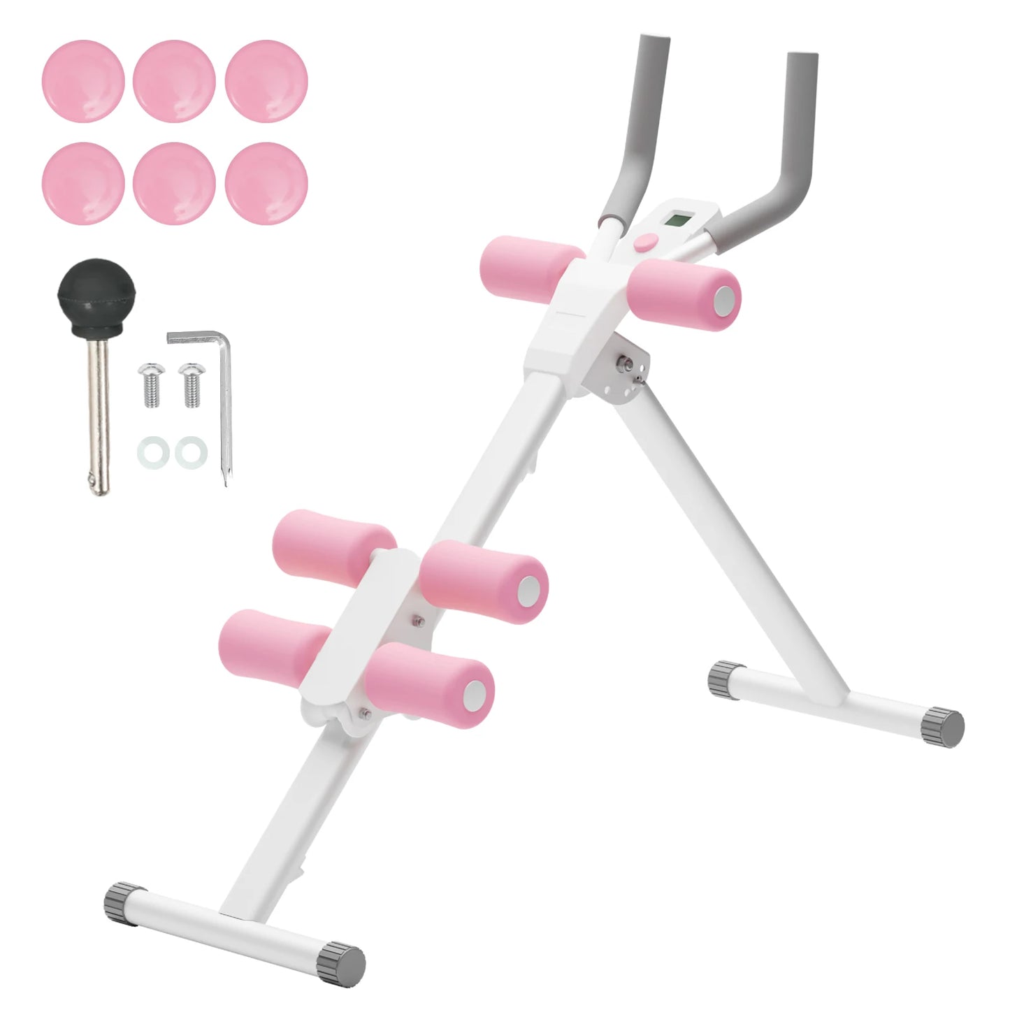 Foldable Abdominal Machine Core Workout Home Gym Equipment Waist Toner