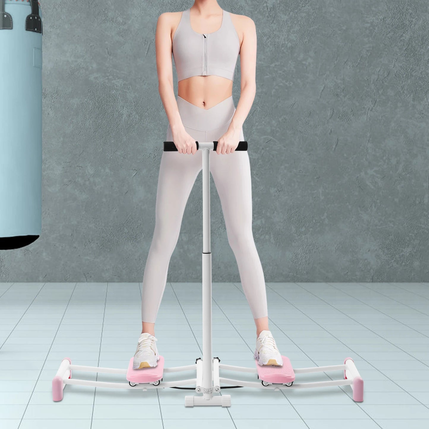 Height Adjustable Pelvic Floor Skiing Simulator Foldable Home Gym Equipment