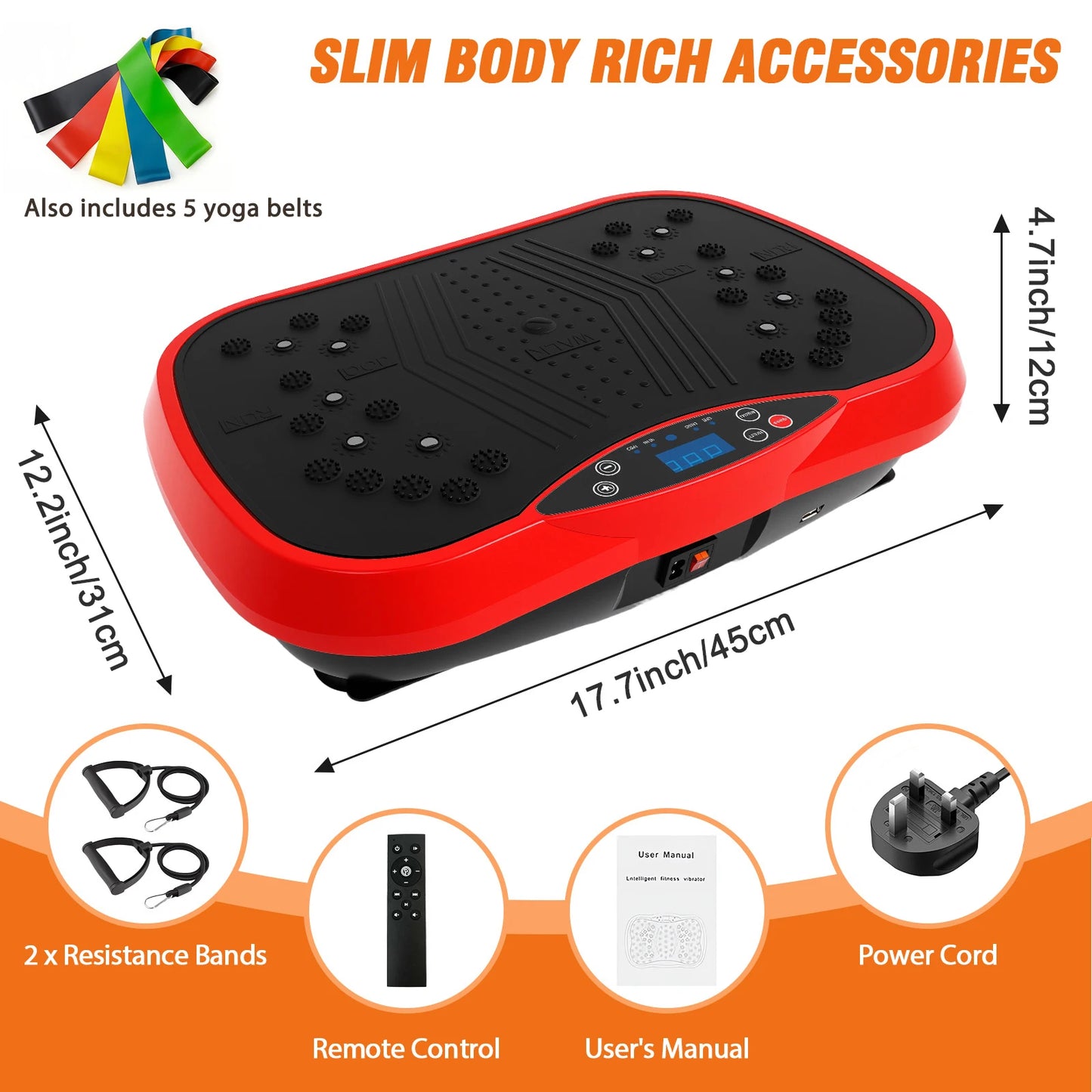 Portable Vibration Plate Machine Full Body Workout Weight Loss Training