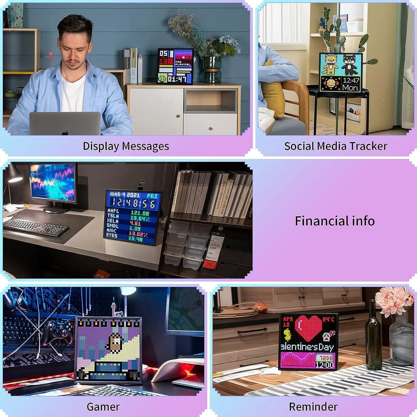 Divoom Pixoo Wifi Pixel Art Display Digital Frame App Control