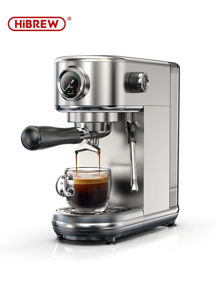 HiBREW 20Bar Semi Automatic Espresso Coffee Machine Adjustable Temperature