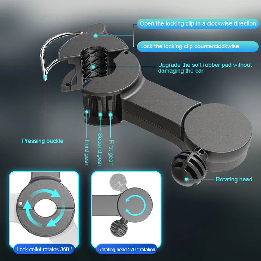 Shunmaii 12V Car Seat Back Cooling Fan USB Ventilation Mount