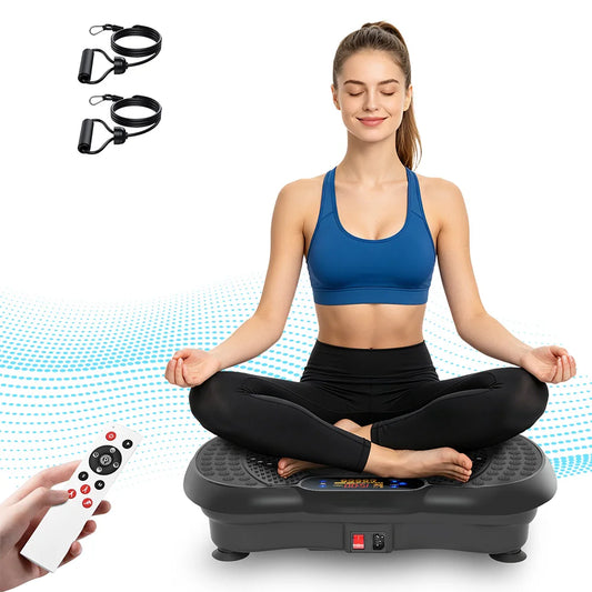 Smart Vibration Plate Exercise Machine With LED Light Strip